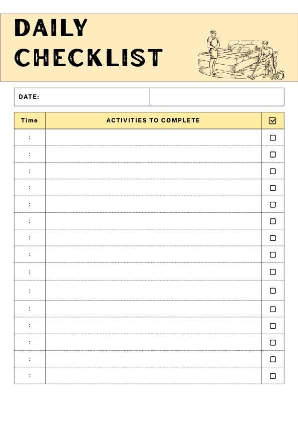 Daily Cleaning Checklist
